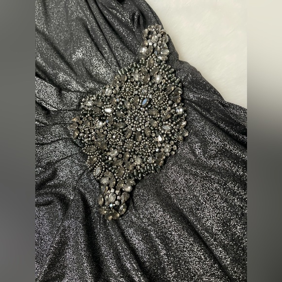 Calvin Klein black/silver shimmer cocktail dress - Picture 2 of 6